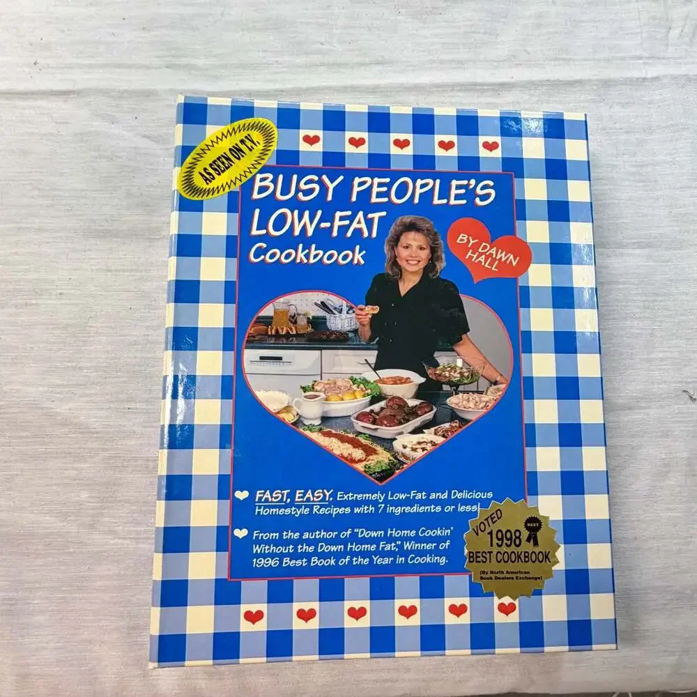 Busy People's Low-Fat Cookbook by Dawn Hall 1998 Spiral Bound Hardcover